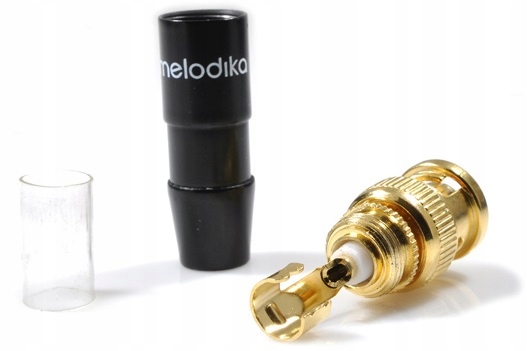 WTYK BNC POZŁACANY NA KABEL MELODIKA MDWBNC Model MDWBNC