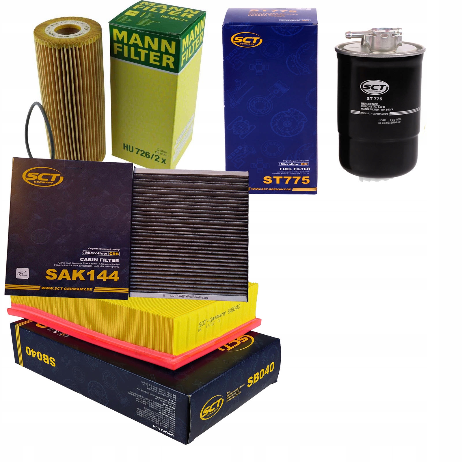 

Zestaw filtrów Audi A3 (8L1) 1.9tdi 1999-2003