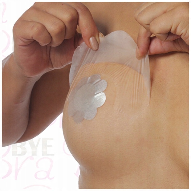 

Bye Bra Breast Lift Silk Nipple Covers F-h Nude 3