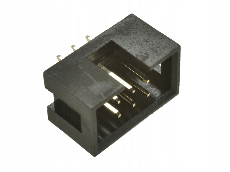 

Wtyk 6 pin 2,54mm złocone IDC Amphenol