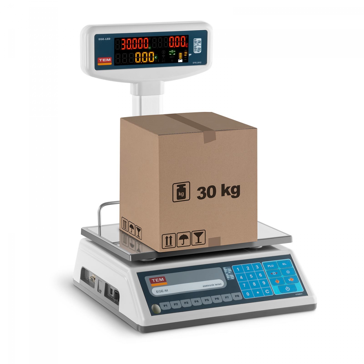 

Tem 10200011 Waga Sklepowa Z Legalizacją 30KG/10G