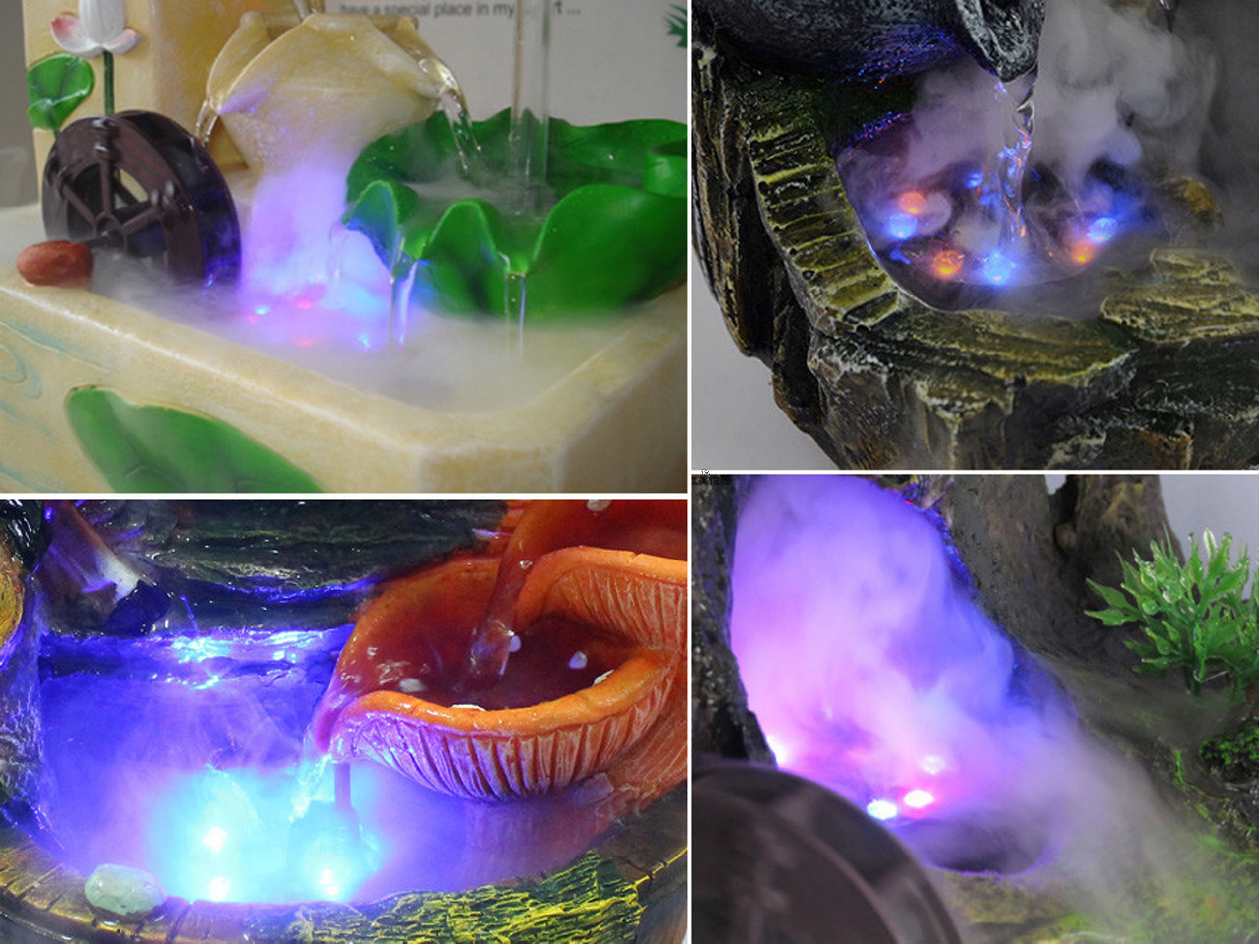 2W1 NAWILŻACZ LED RGB GENERATOR URZADZENIE MGŁY PARY PAROWNIK ZASILACZ Marka inna