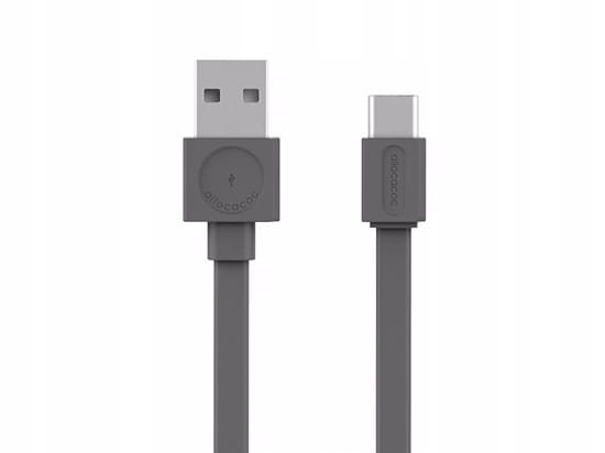 

allocacoc USBcable Usb-c Flat - szary 1,5m