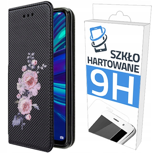 

150 wz. Etui Z Klapką+szkło do Huawei P Smart 2019