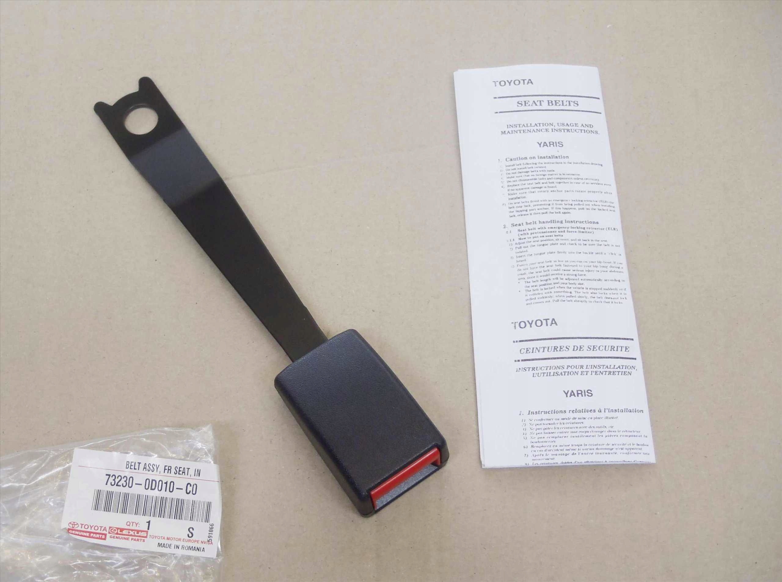 YARIS I 01-05 ZAPIĘCIE KLAMRA PASA BEZPIECZEŃSTWA Numer katalogowy części A73230-0D010-C0