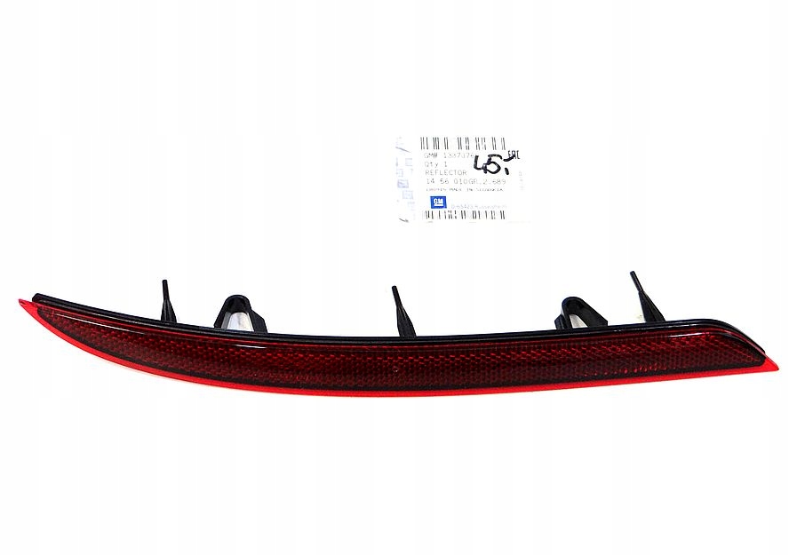 ODBLASK ZDERZAKA LEWY TYŁ OPEL ASTRA IV J 5D HB