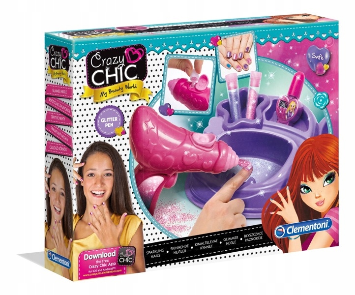 Crazy Chic BŁYSZCZĄCE PAZNOKCIE 78291 Clementoni