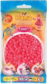 Koraliki Hama MIDI 1000 207-33 Łososiowe Neonowe
