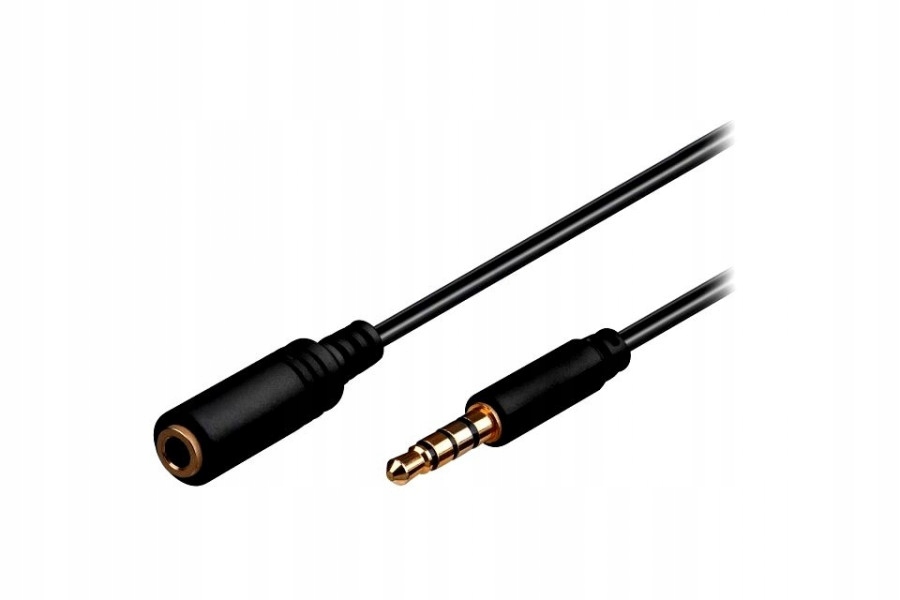 

Kabel Do iPHONE Jack 4PIN 3,5mm WTYK/3,5mm Gn 1m