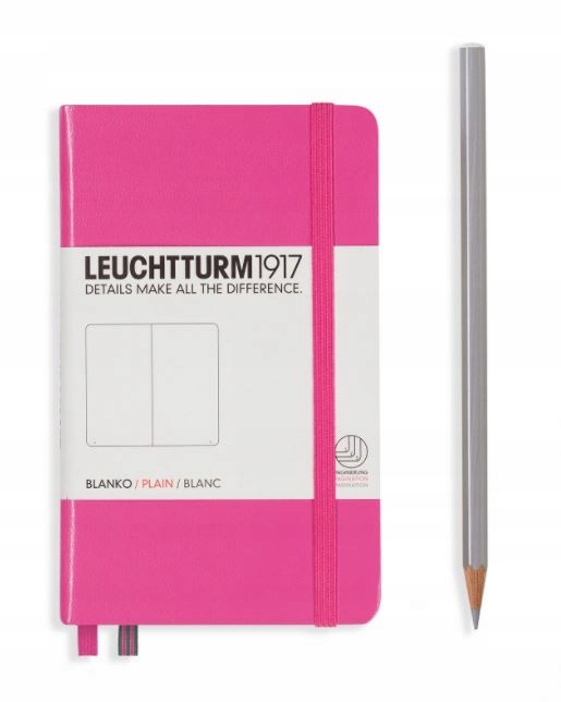 Notatnik Leuchtturm1917 Pocket A6 Różowy gładki