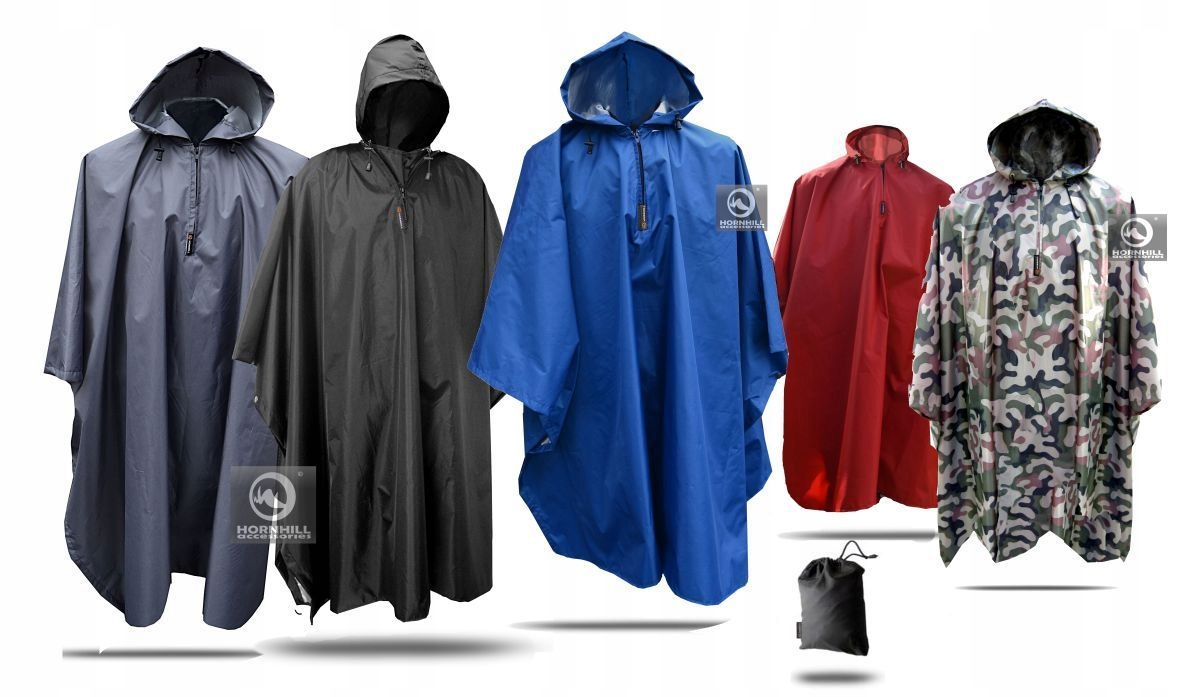 Lekka PELERYNA PŁASZCZ Poncho RZECIWDESZCZOWE r.L/XL Długość do połowy łydki