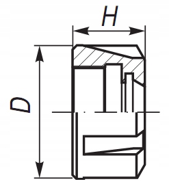 NAKRĘTKA MOCUJĄCA DO TULEJEK ER20 9833 APX Marka APX