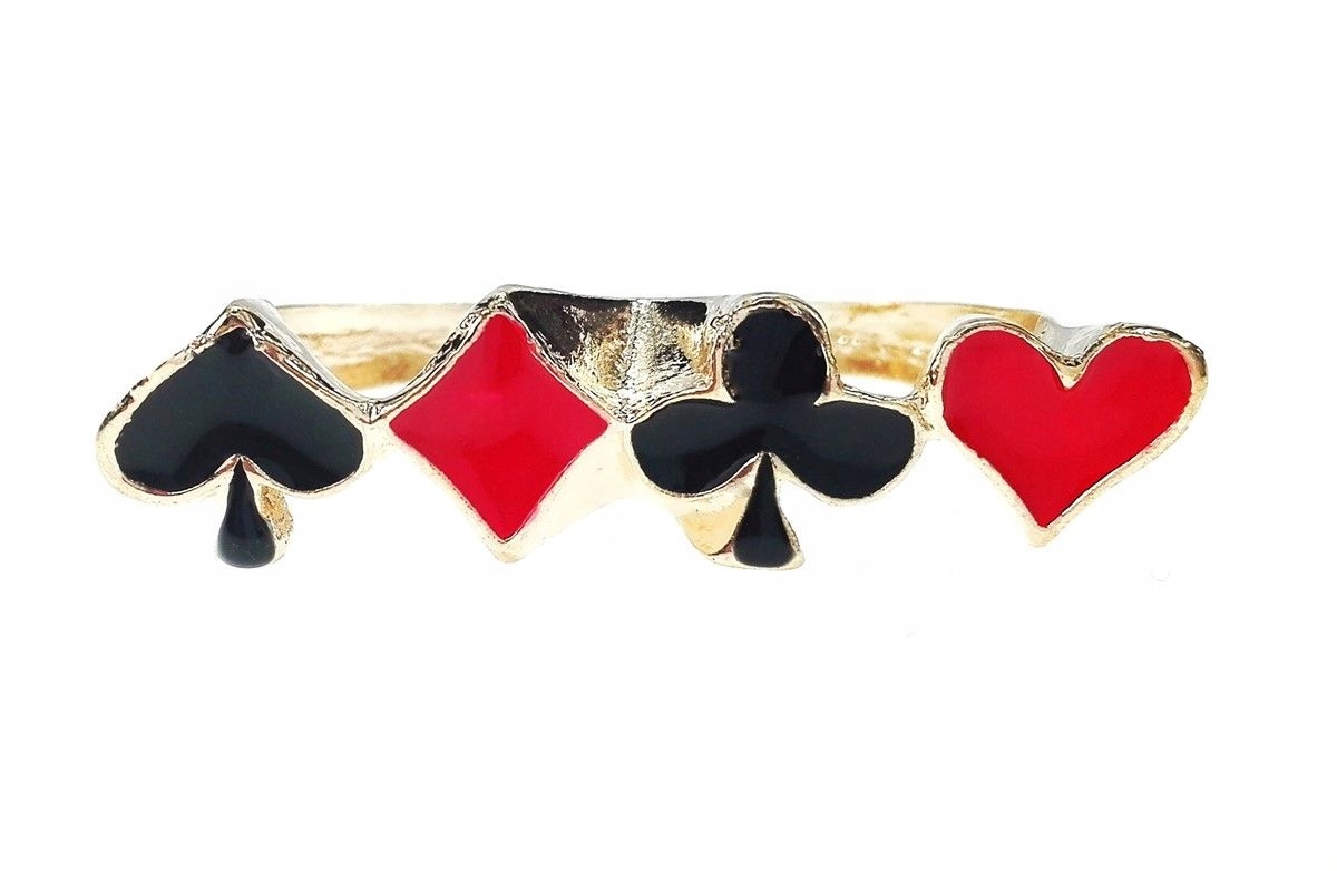 

Pierścionek pik kier karo trefl R14