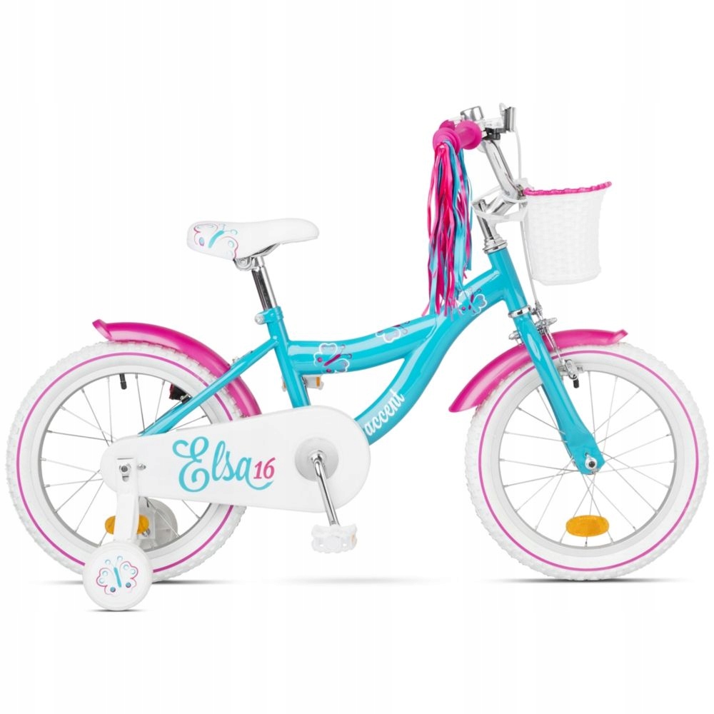 Rower dziecięcy Accent Elsa 16" Niebiesko-Różowy 2025