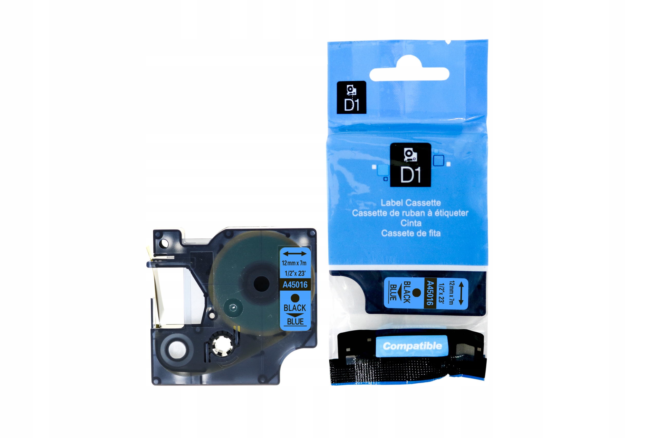 Taśma do Dymo D1 12mmx7m niebieska