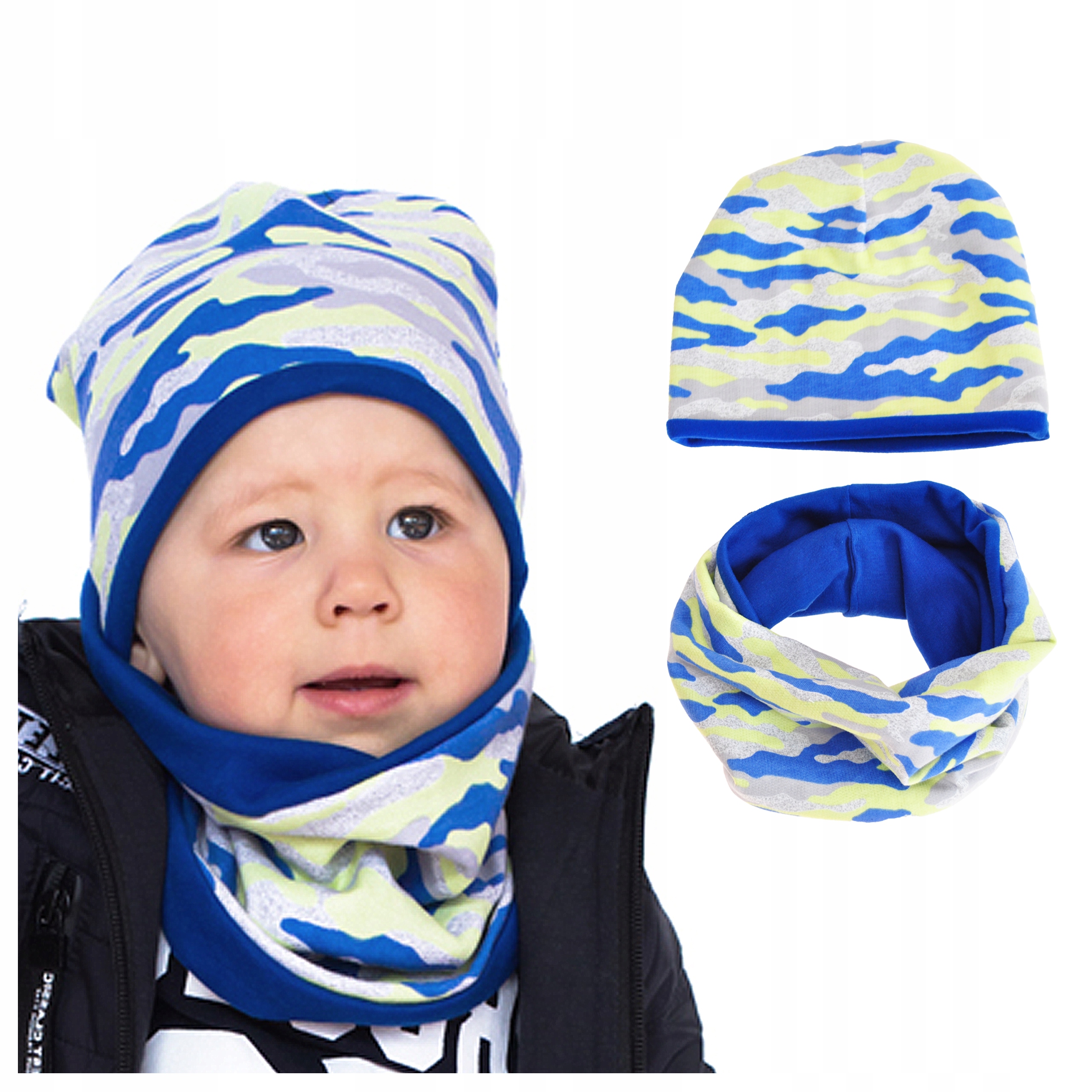 

Komplet Moro Czapka 42-44 + Komin Robik 6-12M