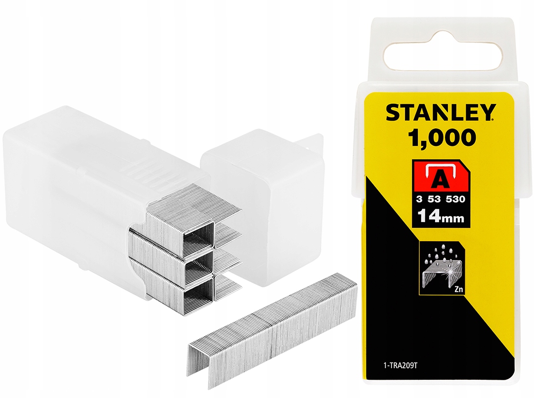 

Zszywki Typ A 14mm Stanley 1000 sztuk 1-TRA209T