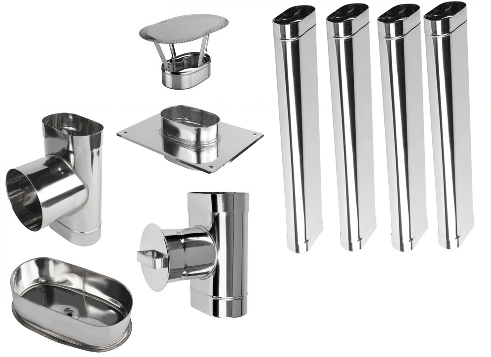 

Zestaw Wkład Kominowy Owalny Kwas Fi 120/250 - 5m