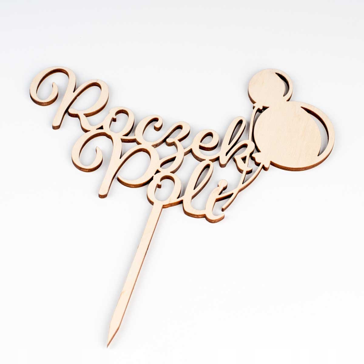 NAPIS DEKORACJA TORT TOPPER URODZINY ROCZEK SREBRO Typ toppery