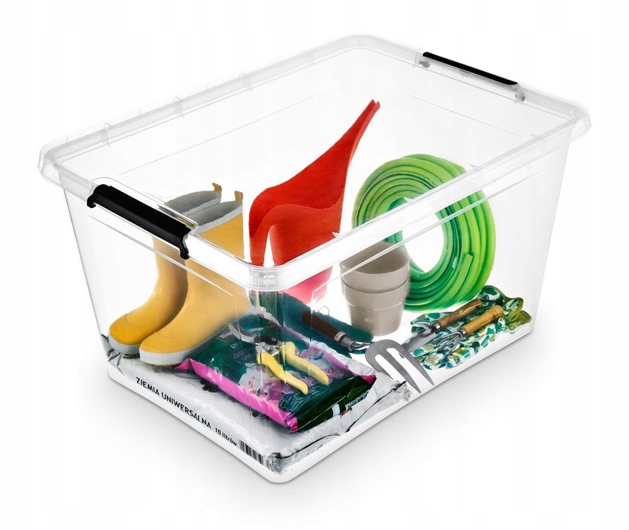 POJEMNIK KOSZ PUDEŁKO PLASTIKOWY DUŻY NA ZABAWKI Z POKRYWĄ 145 L Kod producenta 195