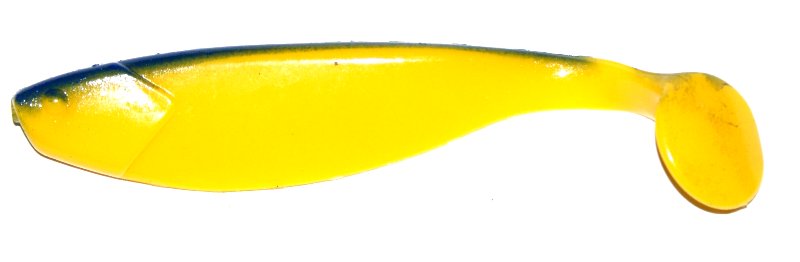 Manns Ripper 150mm Żółty z niebieskim grzbietem
