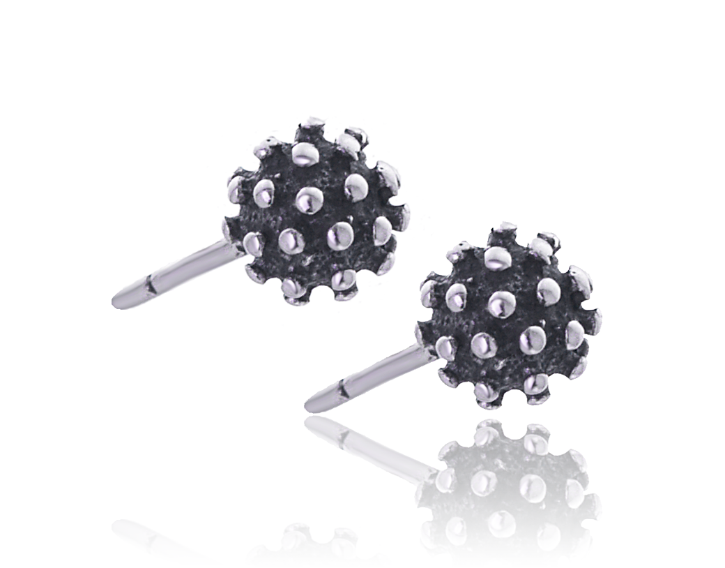 

Srebrne Kolczyki Kulki Zdobione Kuleczki 7mm 925