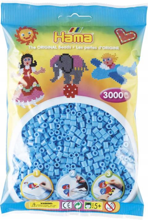 

Koraliki Hama MIDI 3000 201-46 Niebieske Pastelowe