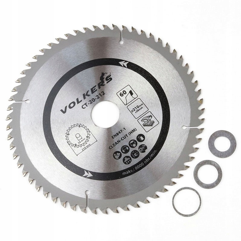 Piła tarczowa do drewna, 210x 30 mm T60