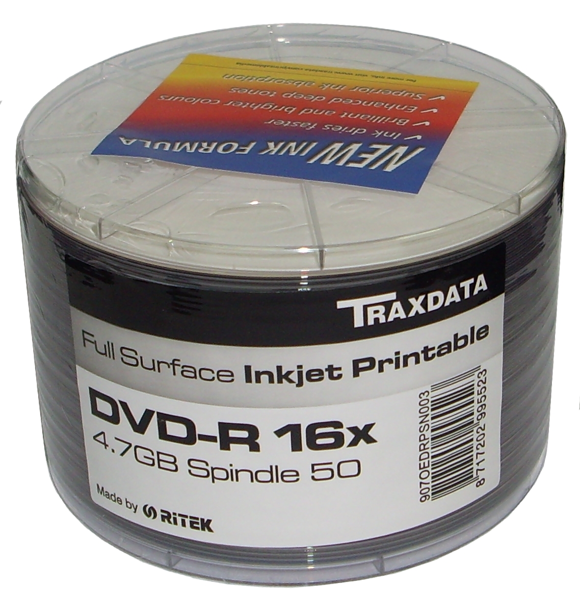 

Ritek Traxdata Dvd-r Printable szp.50 niezawodne