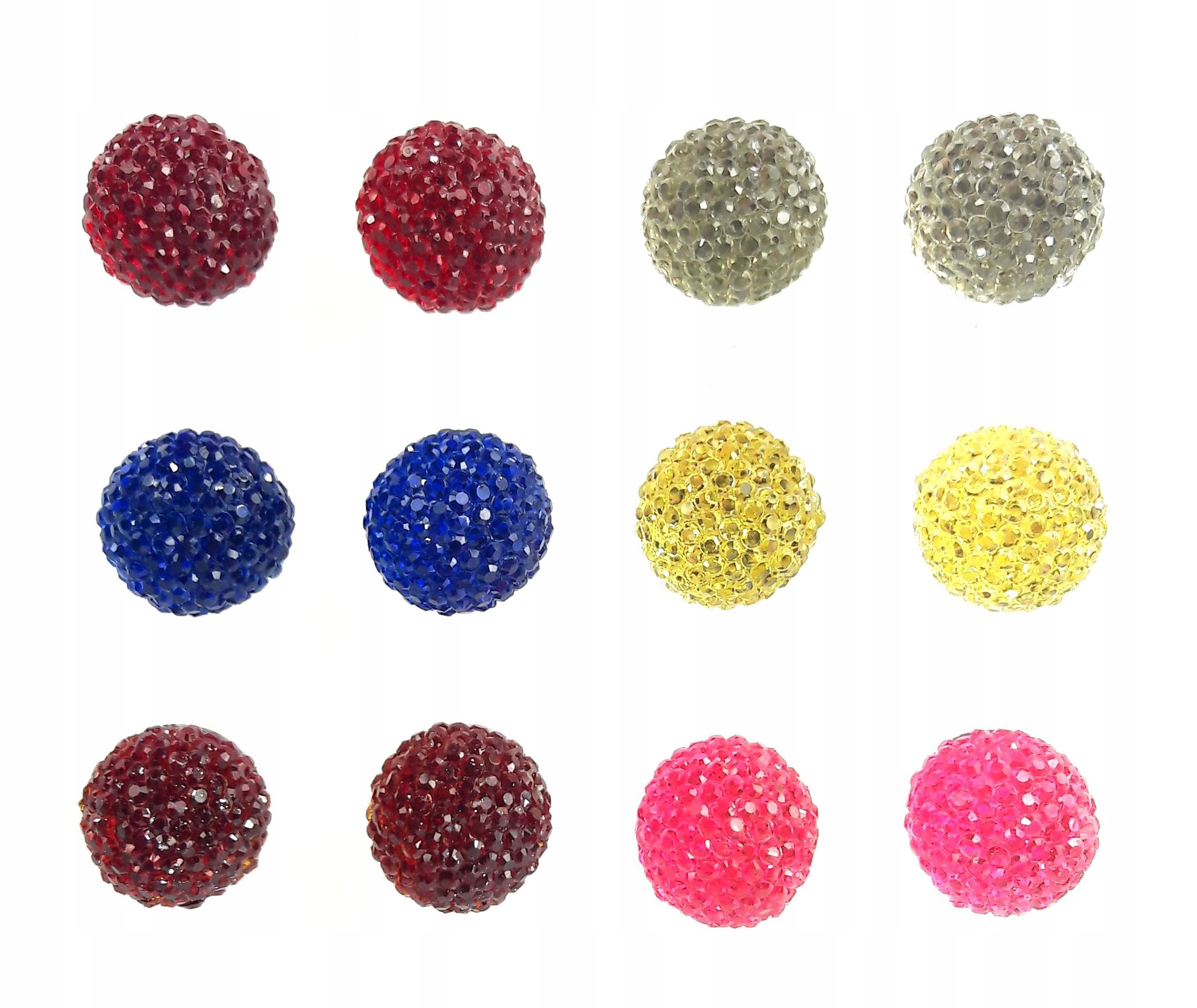 

Zestaw kolczyków 6 par kule kula ball 10 mm kulki