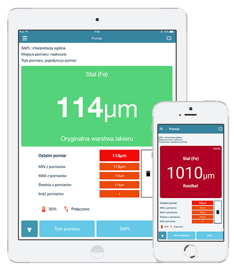 NexPTG Standard miernik lakieru Producent code STANDARD