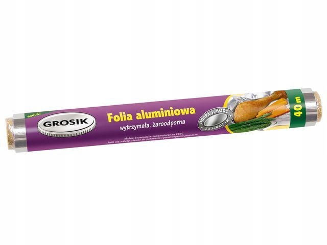 

Folia aluminiowa spożywcza 40m, Grosik