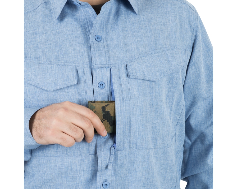 Koszula Helikon Gentleman - Melange Blue M Kod producenta KO-DGM-PO-6520Y-B04