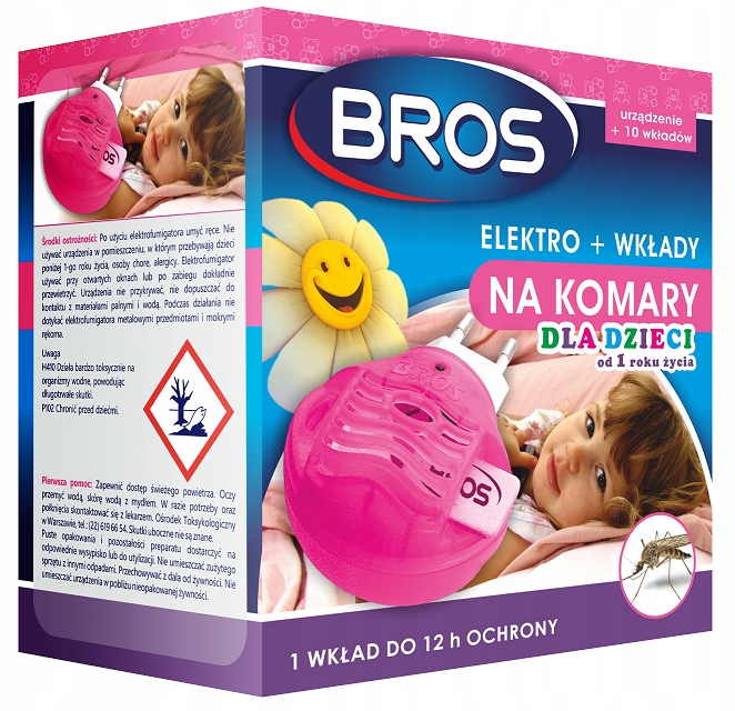 

Bros Odstraszacz komarów dla dzieci 10 wkładów