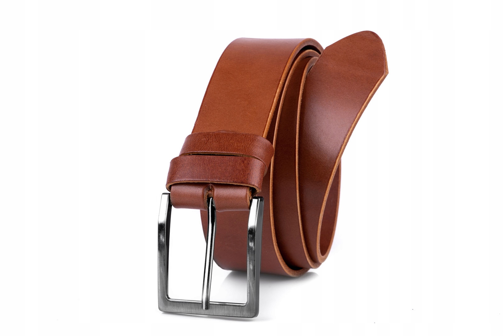 

Pasek męski skórzany klasyczny rudy 4/100 cm