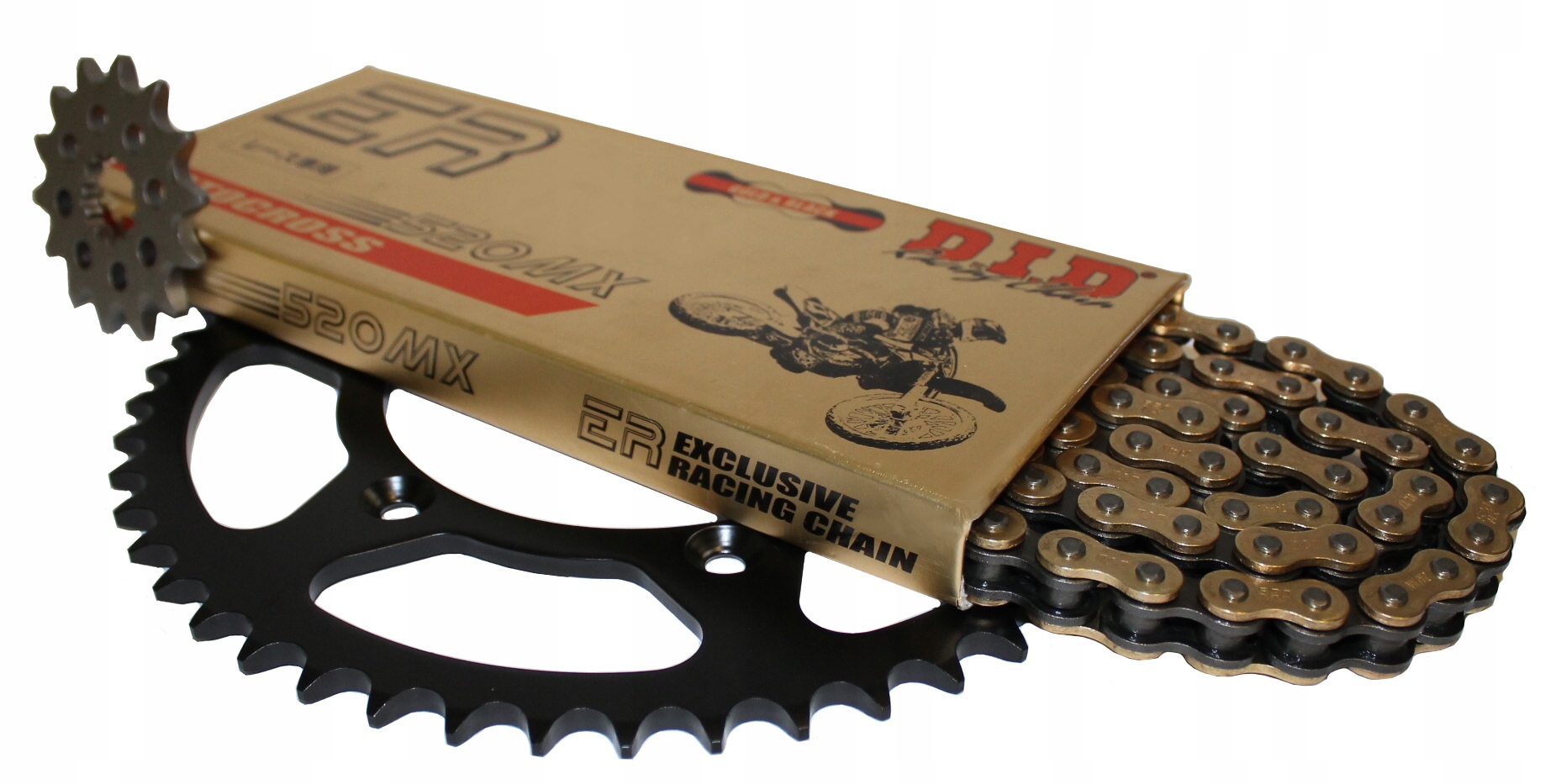 Sada pohonu Ktm Exc 250 Ozubení Řetěz Nejsilnější DiD Gold