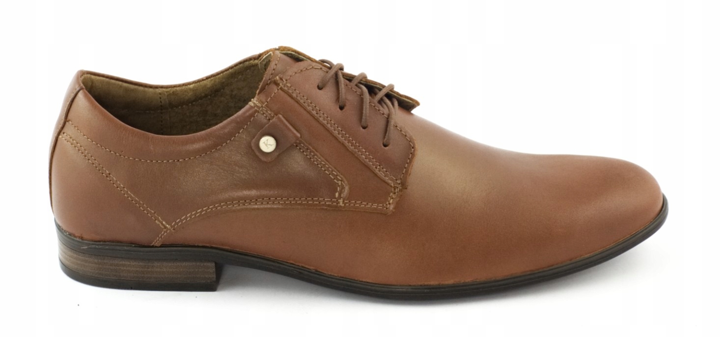 

Buty Wizytowe Męskie Skóra Polskie 850 Brąz 42