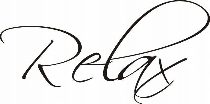 

Napis na ścianę naklejka do pokoju Relax 73