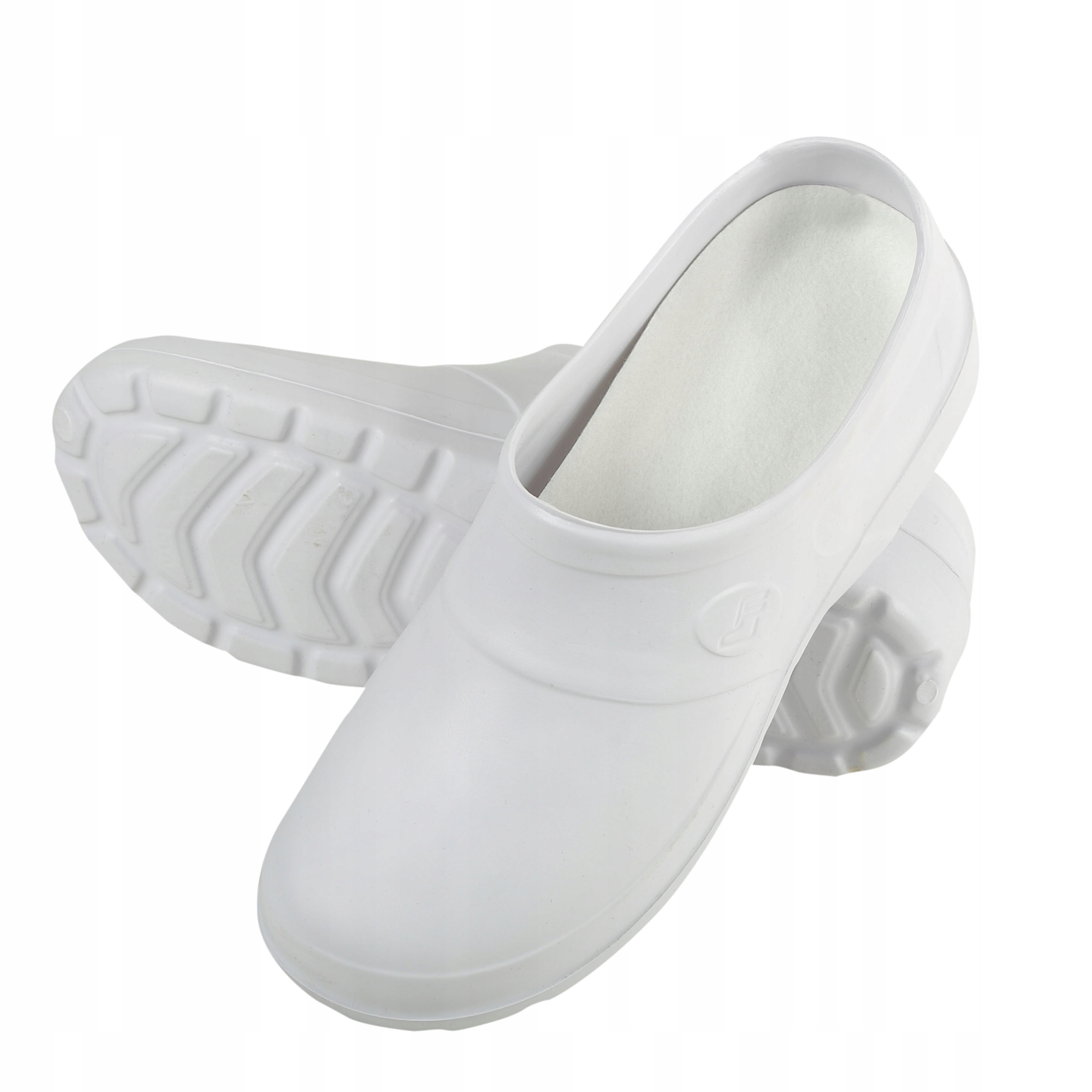 Chodaki CLOGS białe lekkie spożywcze medyczne 45