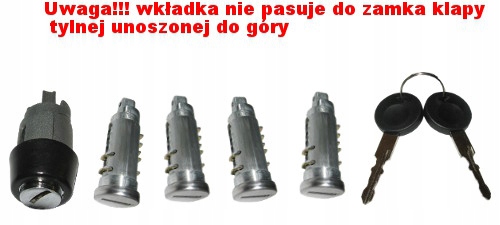 VW TRANSPORTER T4 STACYJKA WKLADKI DRZWI KOMPLET Part manufacturer other