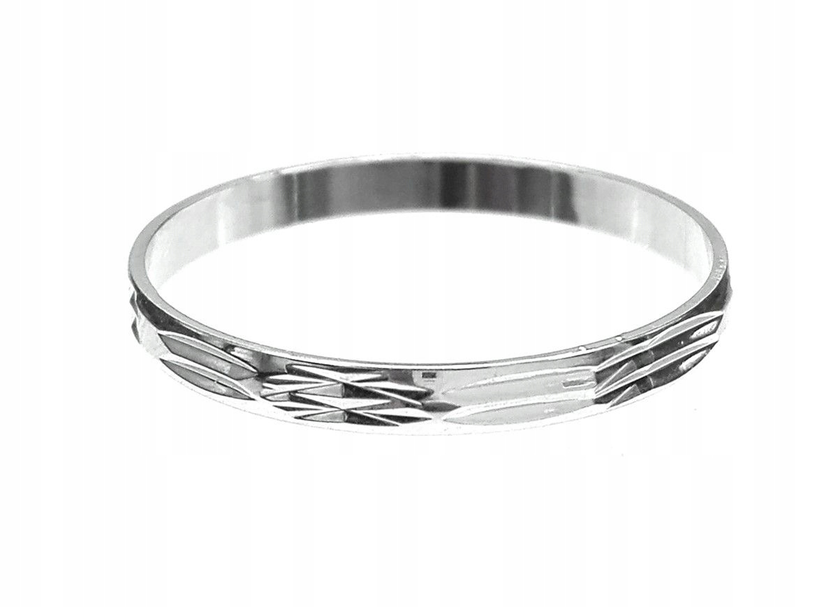 

Pierścionek delikatna obrączka wzór 10 R19