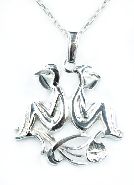 

Wisiorek Duży Znak Zodiaku BLIŹNIĘTA.Pr.925!