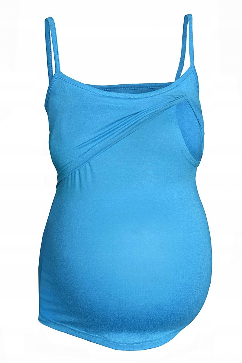 

Top na ramiączkach ciążowy i do karmienia turkus M