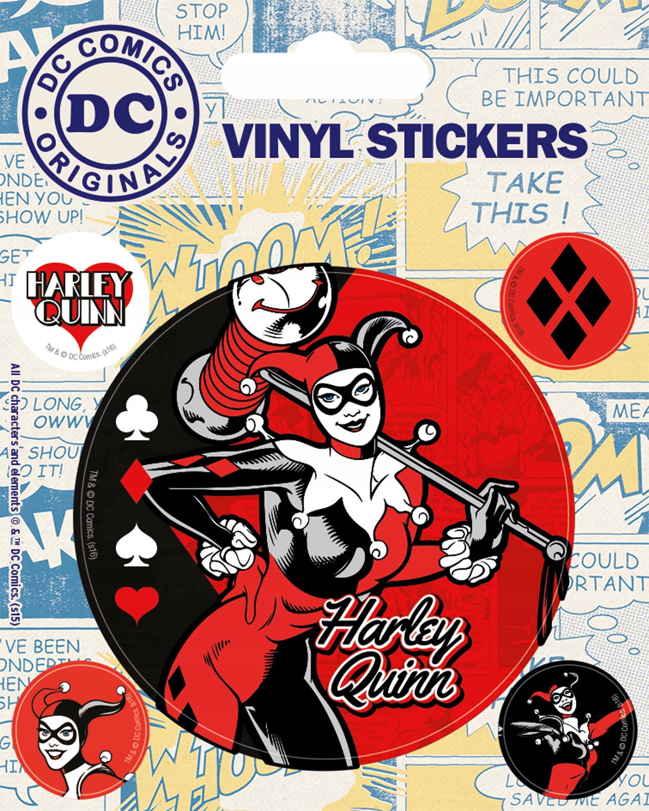 Harley Quinn Retro DC Comics - naklejki vlepki