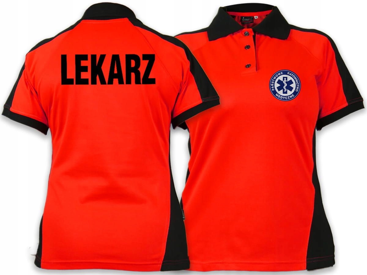 

Koszulka Polo Fluo Prm Ratownik Zhp Wopr Lekarz