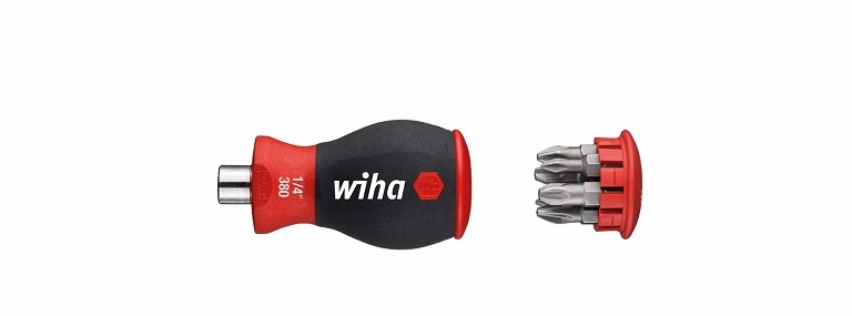 

Magnetyczny wkrętak z bitami Stubby Wiha 33740