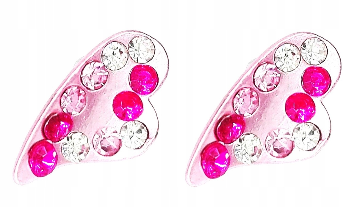 

Kolczyki serca serduszka z cyrkoniami serce