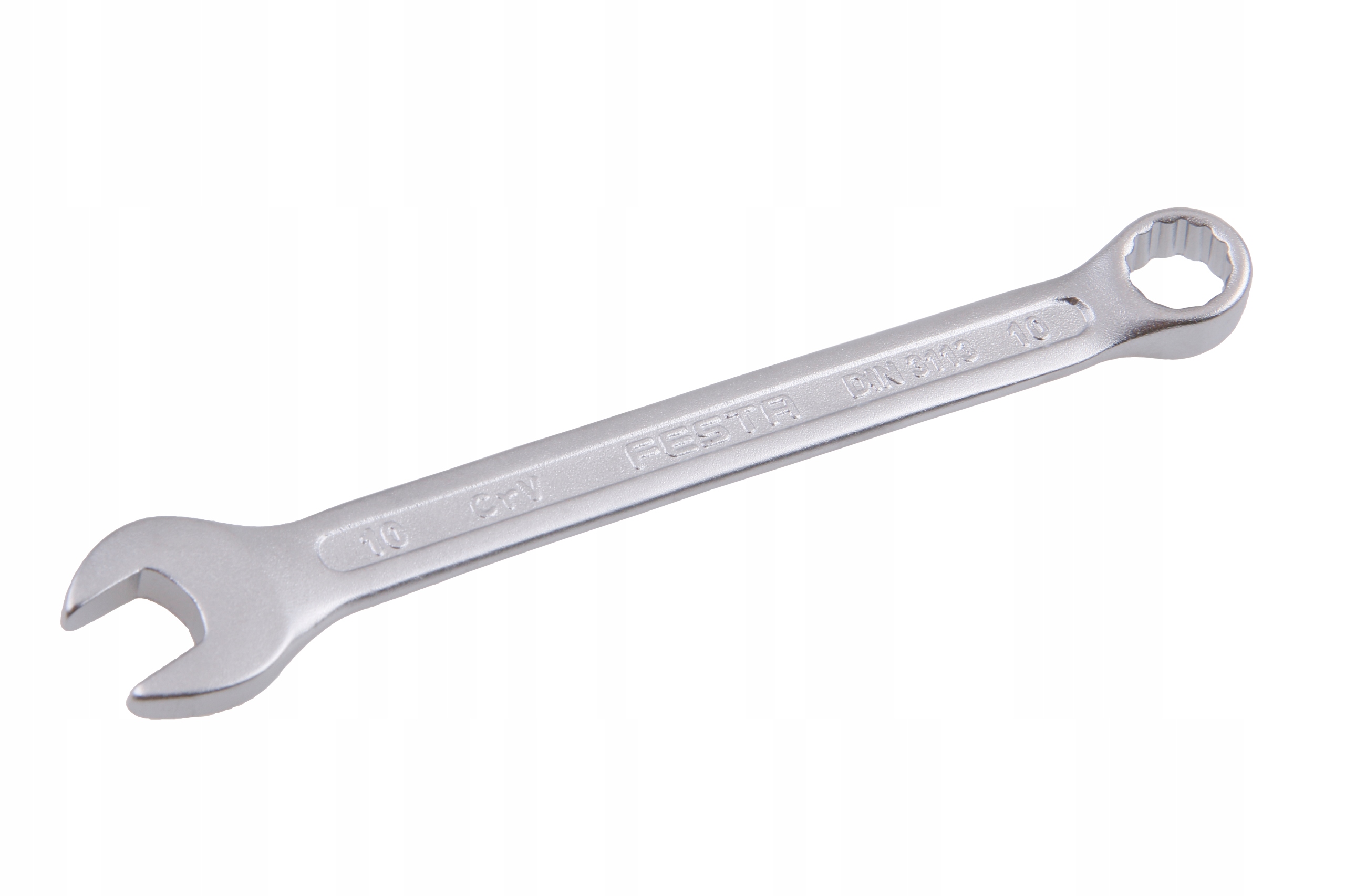 

Klucz Płasko Oczkowy 10mm Satynowany CrV Mocny