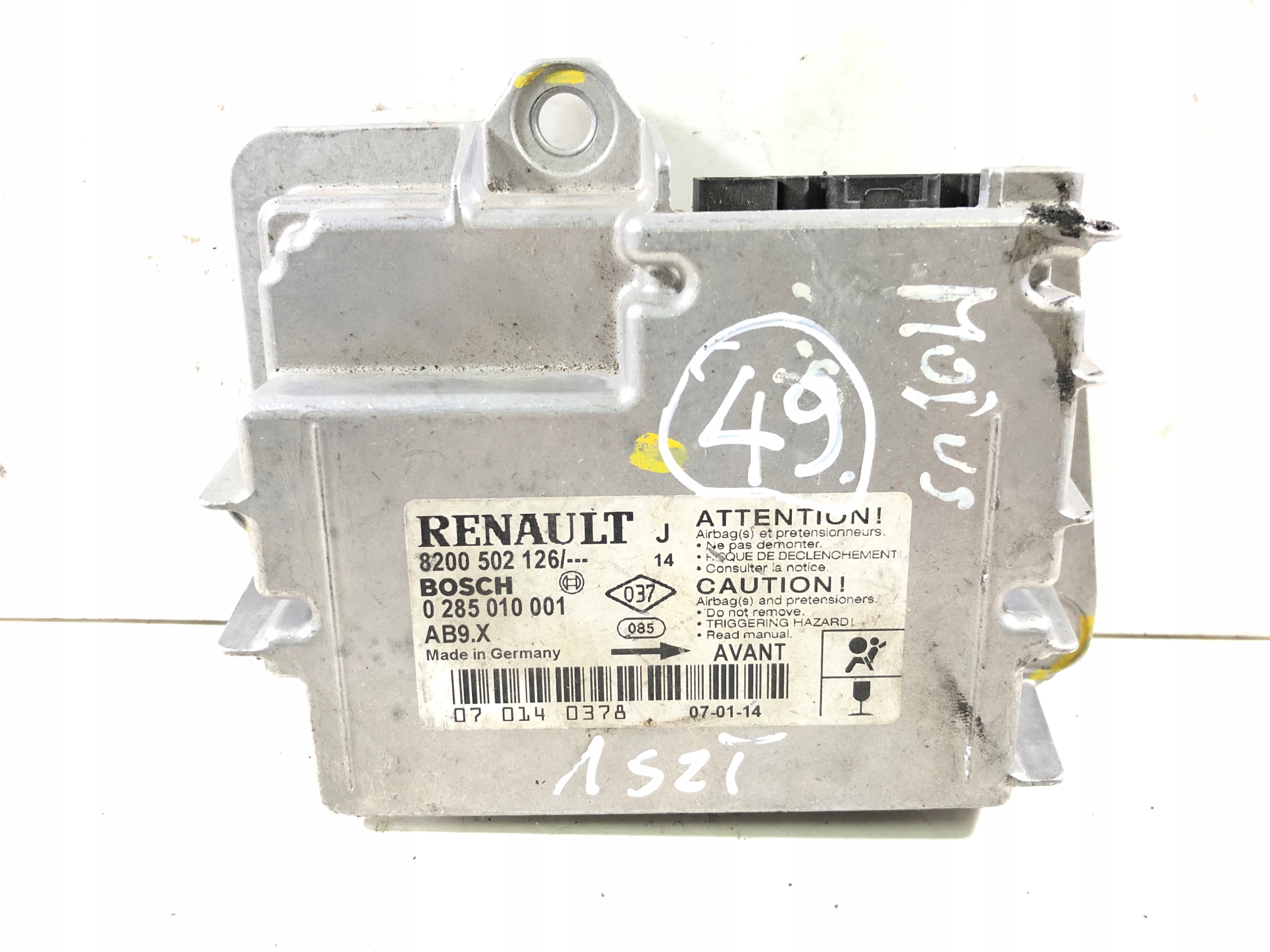 MODUŁ SENSOR AIRBAG DO RENAULT CLIO III