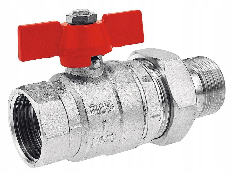 Zawór kulowy ze śrubunkiem 1 KS3 Ferro